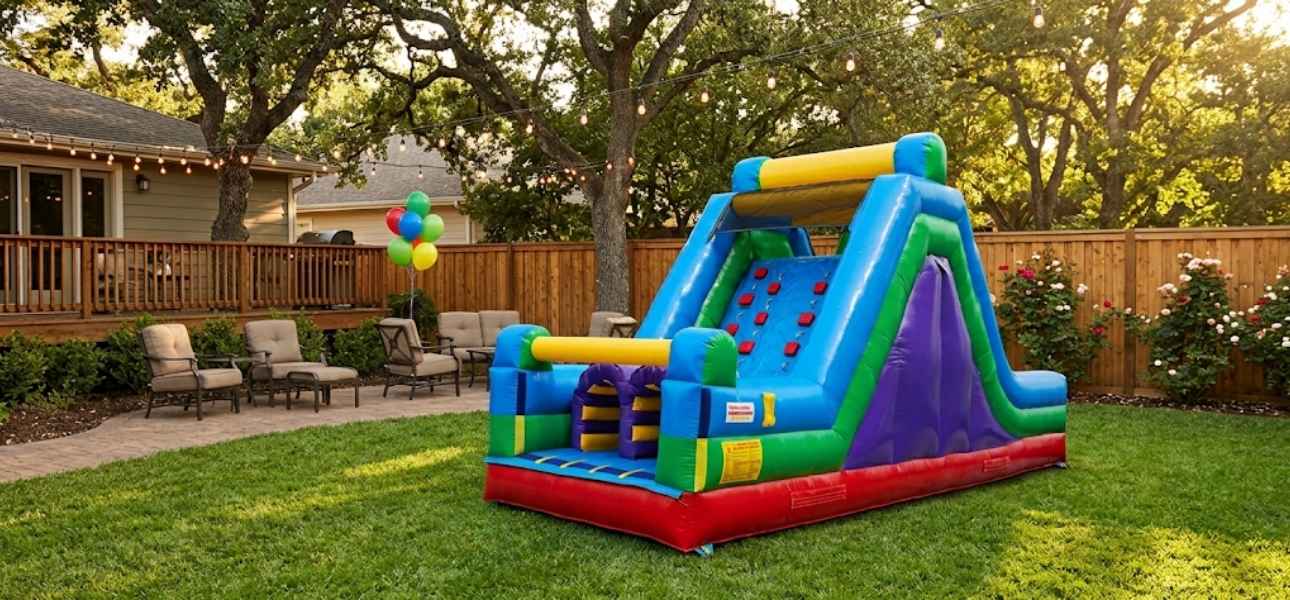 30ft Rock Climb Slide inflatable obstacle course rental Chicago IL