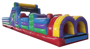 Book the 40ft Dual Lane obstacle course rental in Chicago IL