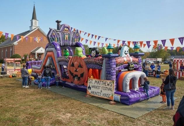 image of Halloween Haunted Run Obstacle Course 47ft. Long Block Parties