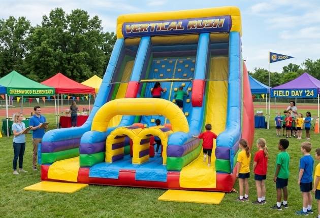 Image of Vertical Rush Obstacle Slide School Field Days